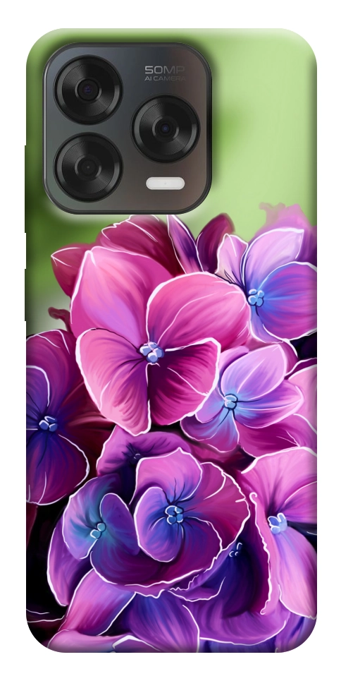 Чохол Мереживна гортензія для ZTE Nubia V70 Design