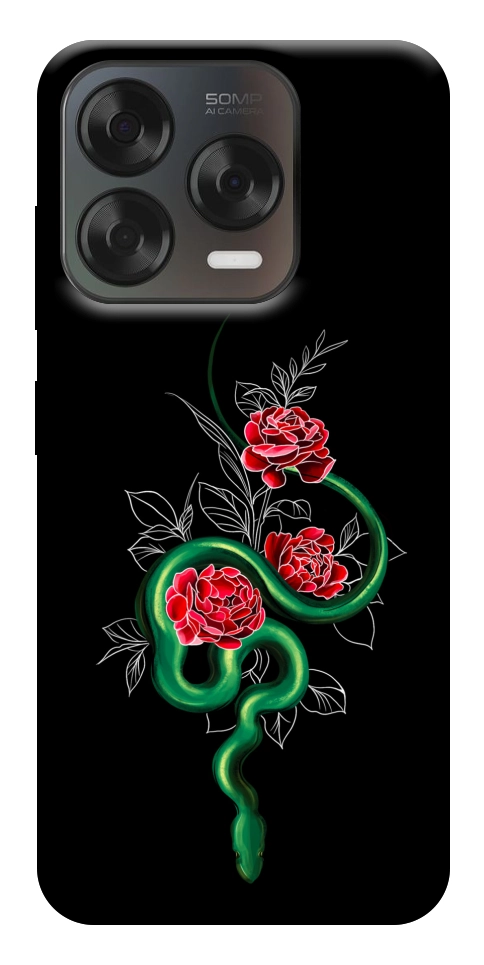 Чохол Snake in flowers для ZTE Nubia V70 Design