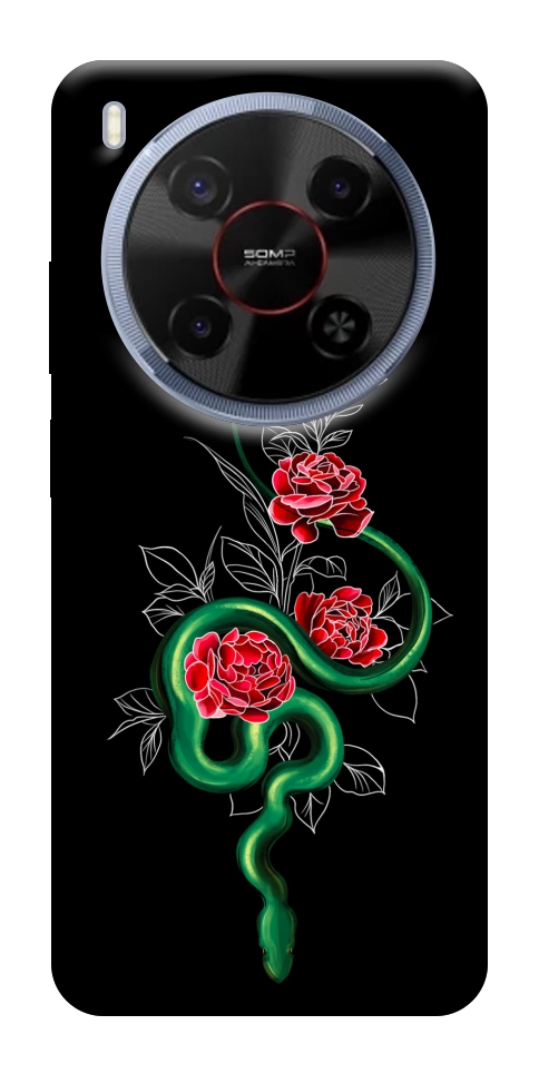Чехол Snake in flowers для ZTE Nubia V70 Max