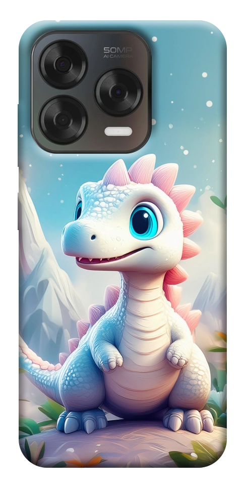 Чехол Белый дракоша для ZTE Nubia V70 Design