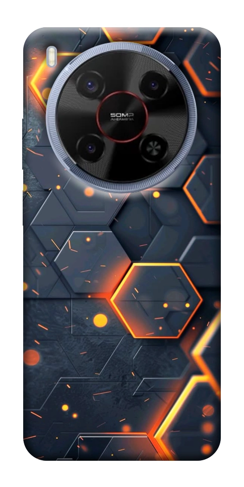 Чехол Burning hex pattern для ZTE Nubia V70 Max