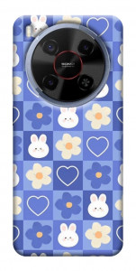 Чохол Кролики-квіточки для ZTE Nubia V70 Max