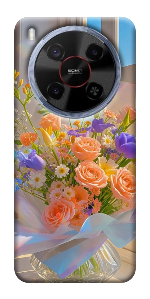 Чехол Яркий букет для ZTE Nubia V70 Max