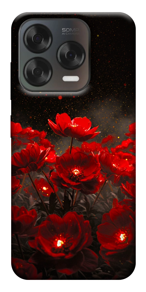 Чохол Burning flowers для ZTE Nubia V70 Design