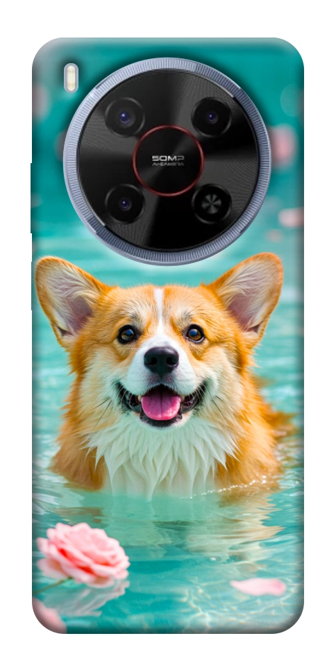 Чехол Swimming corgi для ZTE Nubia V70 Max
