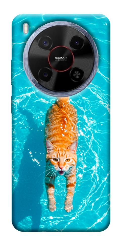 Чехол Cat swimming для ZTE Nubia V70 Max
