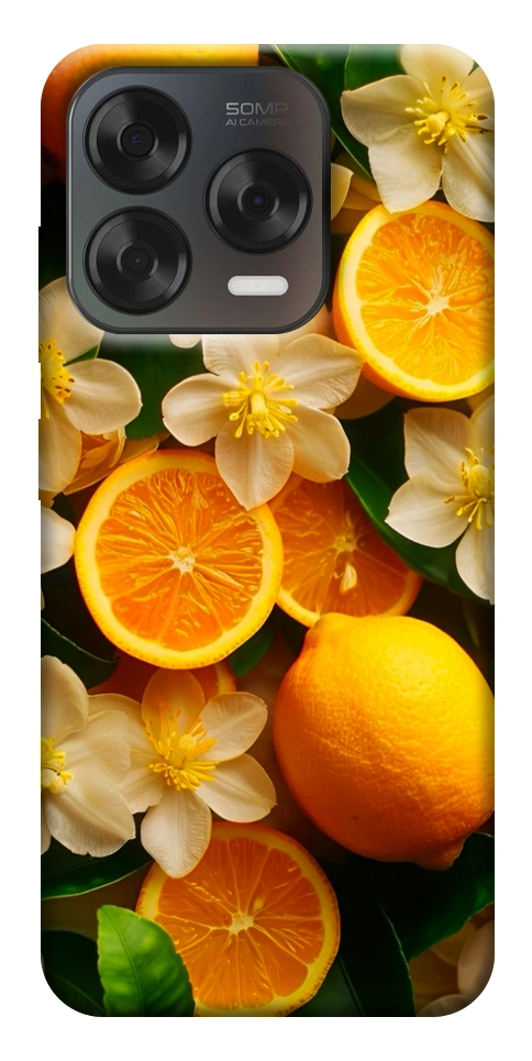 Чохол Лимони та квіти для ZTE Nubia V70 Design