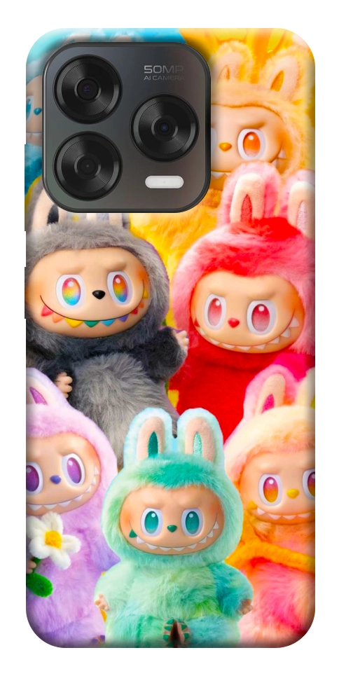 Чехол Rainbow labubu для ZTE Nubia V70 Design