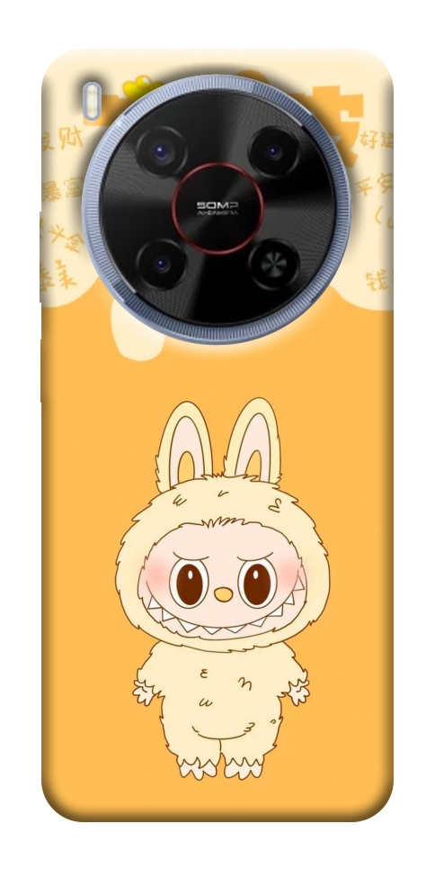 Чехол Yellow labubu для ZTE Nubia V70 Max