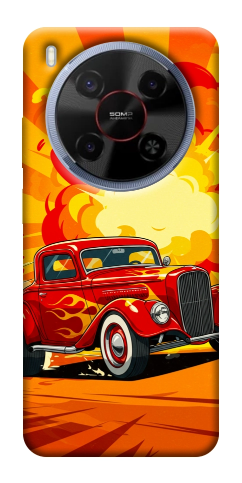 Чехол Retro comics car для ZTE Nubia V70 Max