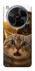 Чохол Shocked cat and lion для ZTE Nubia V70 Max