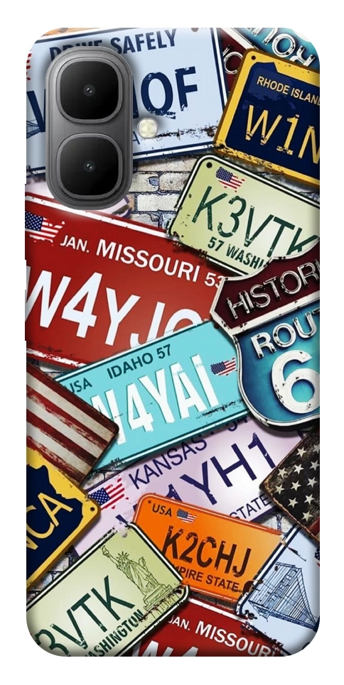 Чехол License plate для Infinix Smart 10