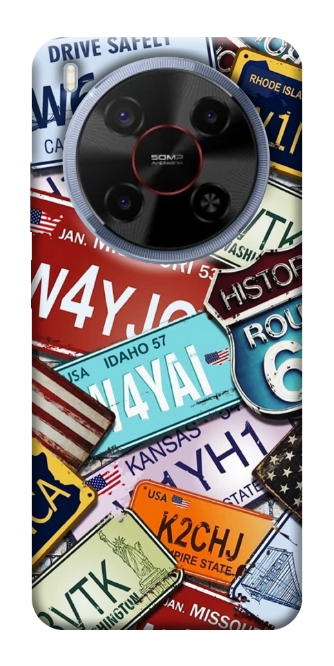Чехол License plate для ZTE Nubia V70 Max