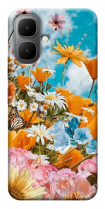 Чехол Летние цветы для Infinix Smart 10