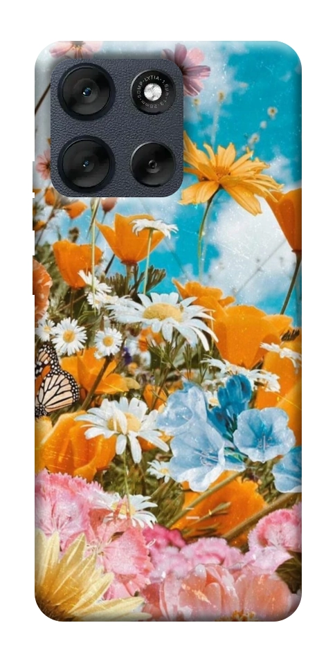 Чехол Летние цветы для Motorola Moto G56 5G