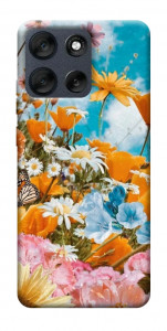 Чехол Летние цветы для Motorola Moto G56 5G
