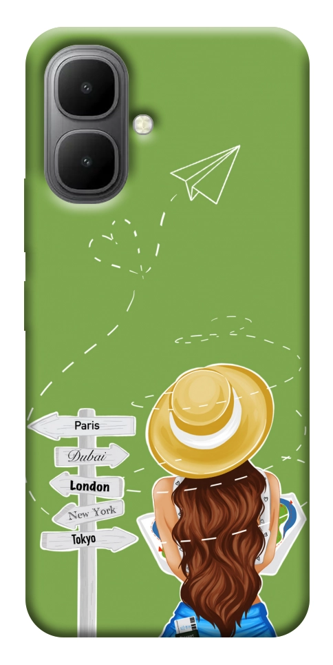 Чехол Travel girl для Infinix Smart 10