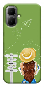 Чехол Travel girl для Infinix Smart 10