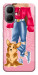 Чехол Girl and corgi для Infinix Smart 10
