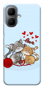 Чехол Два кота Love для Infinix Smart 10