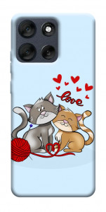Чехол Два кота Love для Motorola Moto G56 5G
