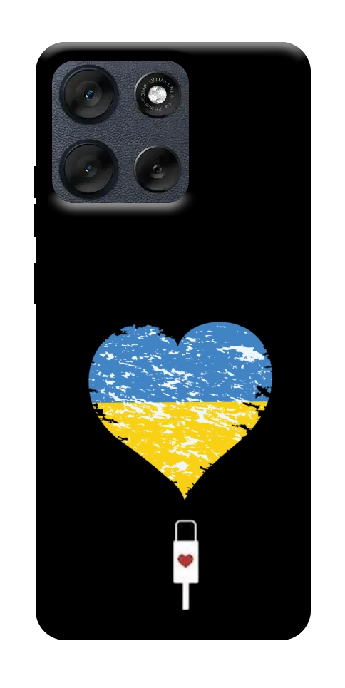 Чехол З Україною в серці для Motorola Moto G56 5G