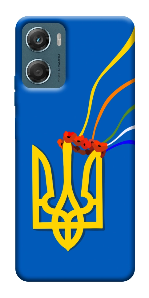 Чехол Квітучий герб для Motorola Moto G06