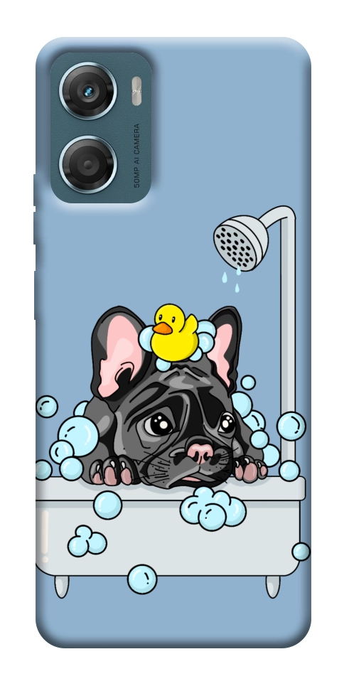 Чехол Dog in shower для Motorola Moto G06