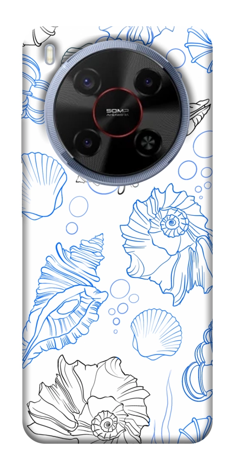 Чехол Морские ракушки для ZTE Nubia V70 Max