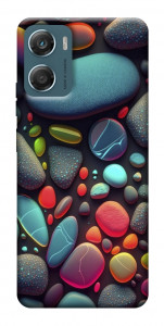 Чехол Разноцветные камни для Motorola Moto G06
