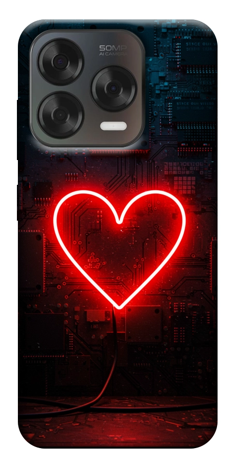 Чехол Яркое сердце для ZTE Nubia V70 Design