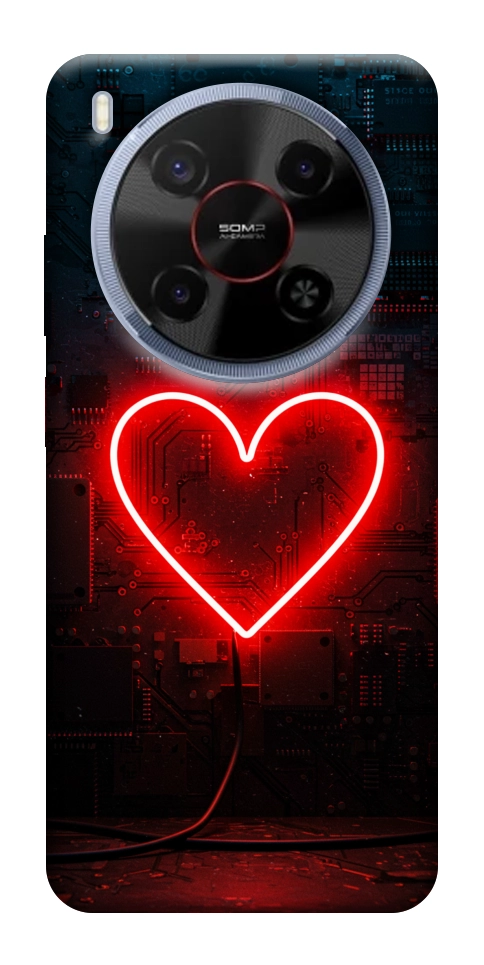 Чехол Яркое сердце для ZTE Nubia V70 Max