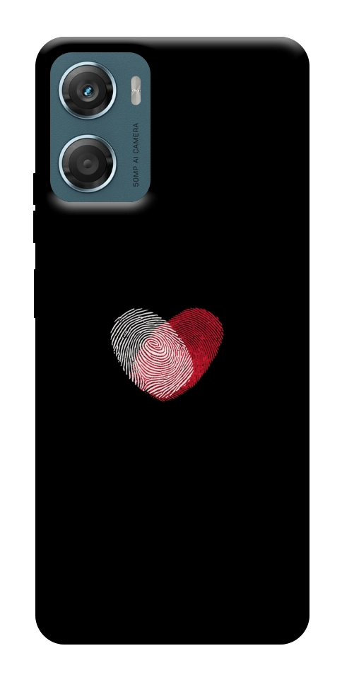 Чехол Fingerprint heart для Motorola Moto G06