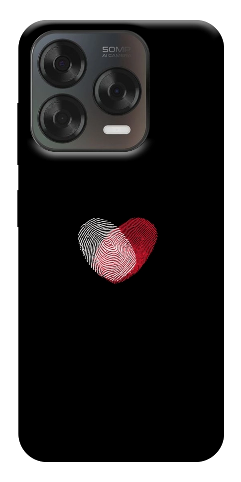 Чохол Fingerprint heart для ZTE Nubia V70 Design