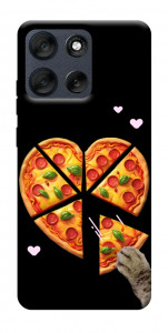 Чехол Pizza Love Cat для Motorola Moto G56 5G