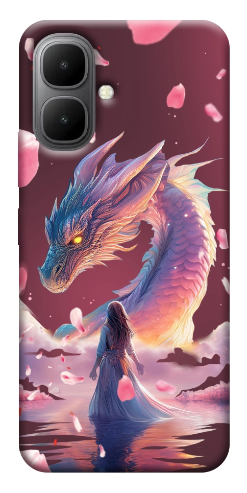 Чехол Girl and dragon для Infinix Smart 10