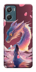 Чохол Girl and dragon для Motorola Moto G06