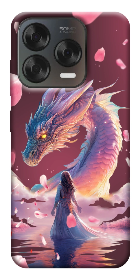Чохол Girl and dragon для ZTE Nubia V70 Design
