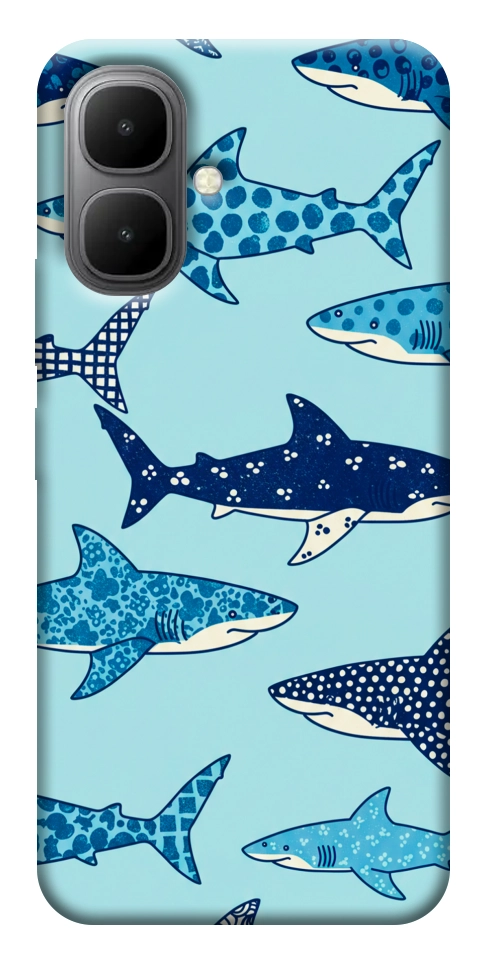 Чехол Shark pattern для Infinix Smart 10