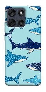 Чехол Shark pattern для Motorola Moto G56 5G