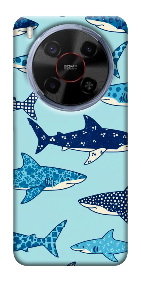 Чехол Shark pattern для ZTE Nubia V70 Max