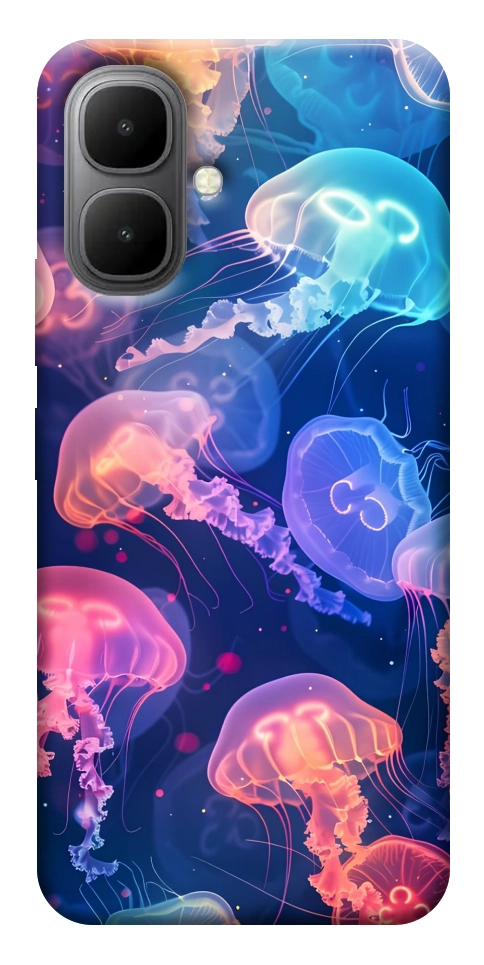 Чехол Neon jellyfishes для Infinix Smart 10