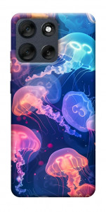 Чехол Neon jellyfishes для Motorola Moto G56 5G
