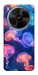 Чехол Neon jellyfishes для ZTE Nubia V70 Max