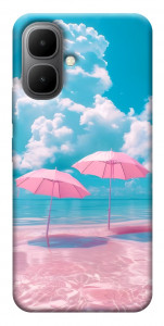 Чехол Розовые зонтики для Infinix Smart 10