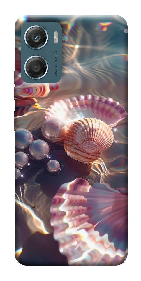 Чехол Яркие ракушки для Motorola Moto G06