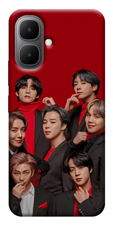 Чехол BTS in red для Infinix Smart 10