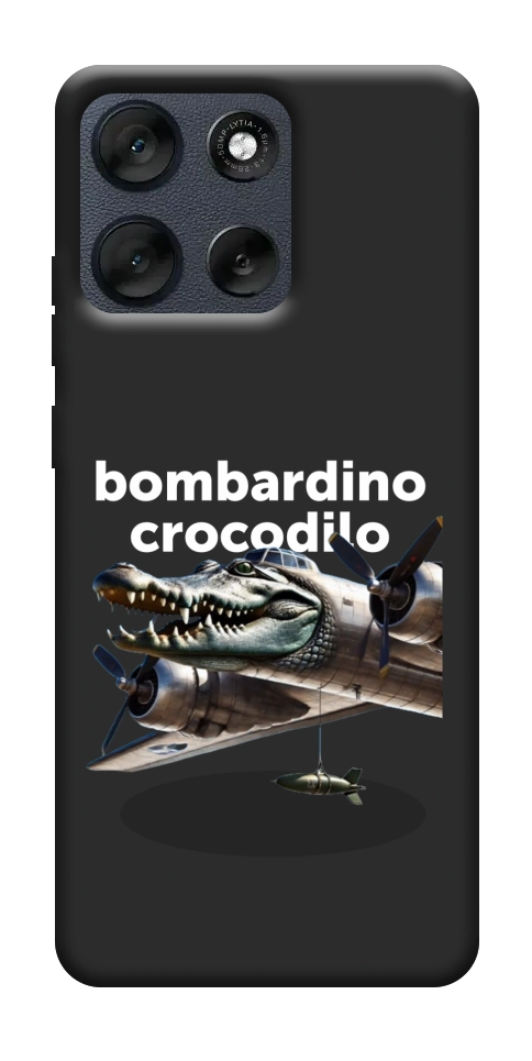 Чехол Bombardino Crocodilo volante для Motorola Moto G56 5G