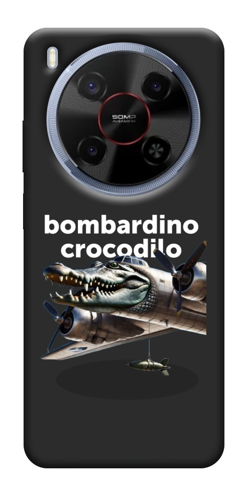 Чехол Bombardino Crocodilo volante для ZTE Nubia V70 Max