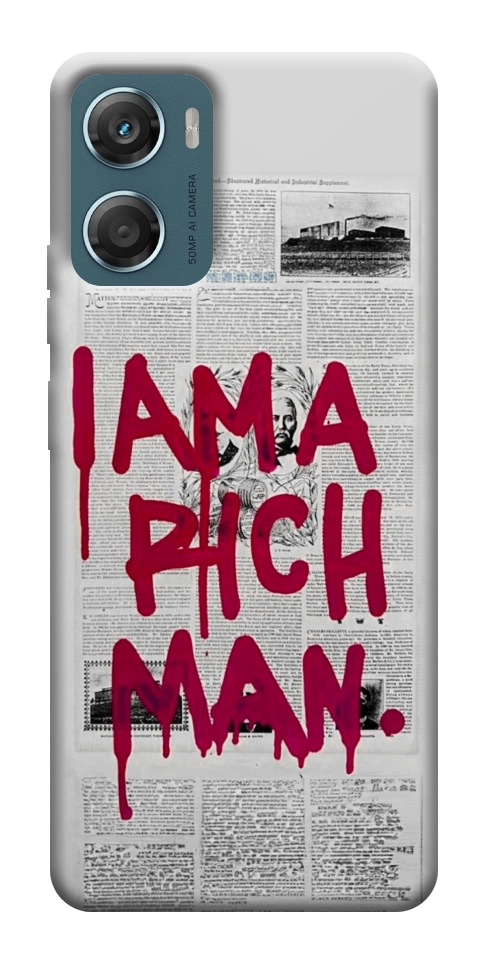 Чехол Mom I am a rich man для Motorola Moto G06
